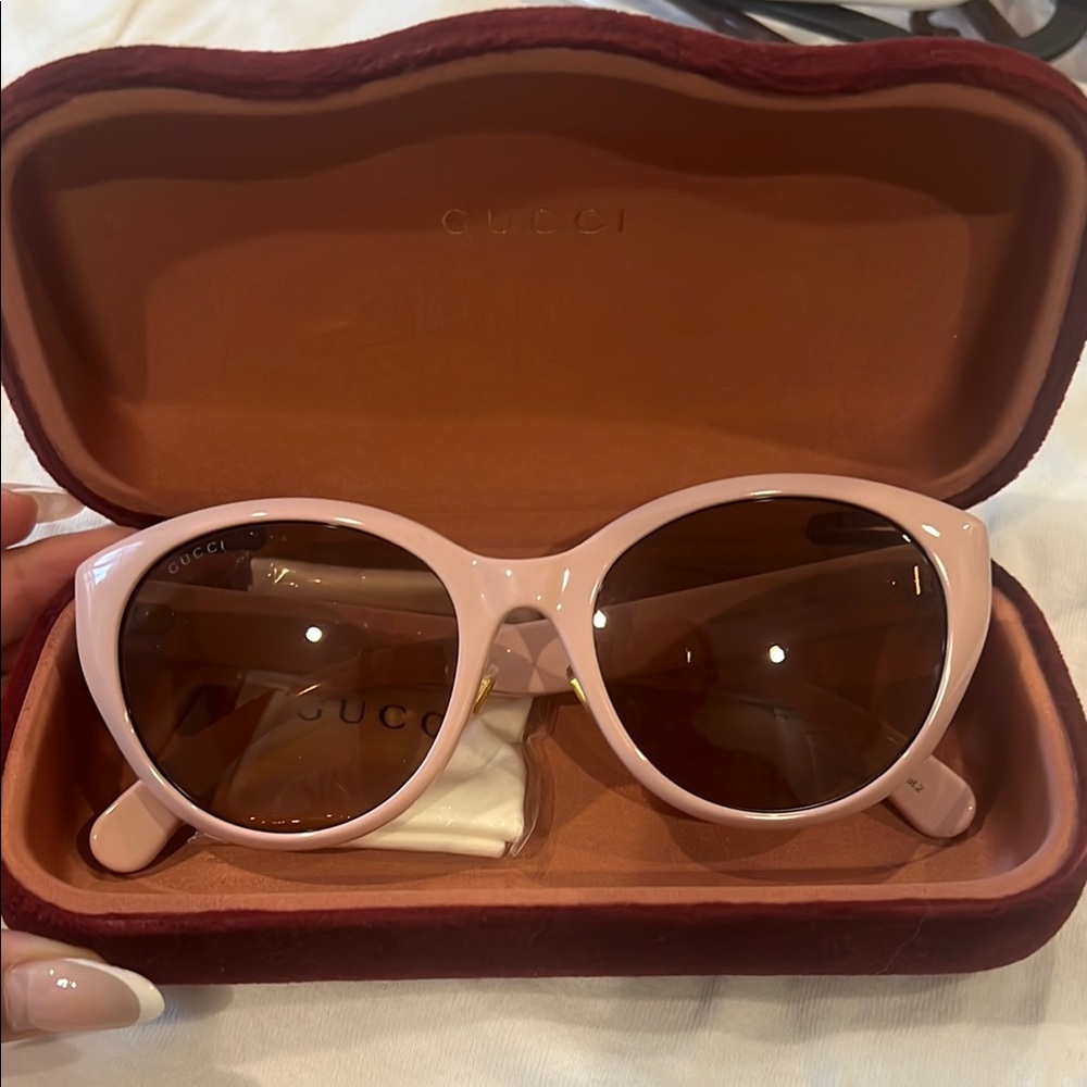 Gucci Pink Cat-Eye Sunglasses